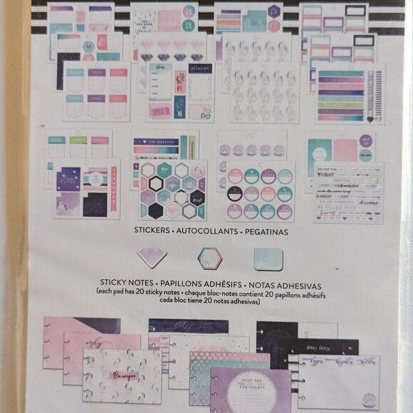 NWT Back to School Student 302 pc Happy Planner Pink Sticker Multi Pack Stickers - Picture 4 of 6